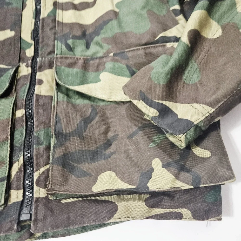 Vanson Leathers Camo Jacket Mens XL Green Suzuki Motorcycle Riding Made USA